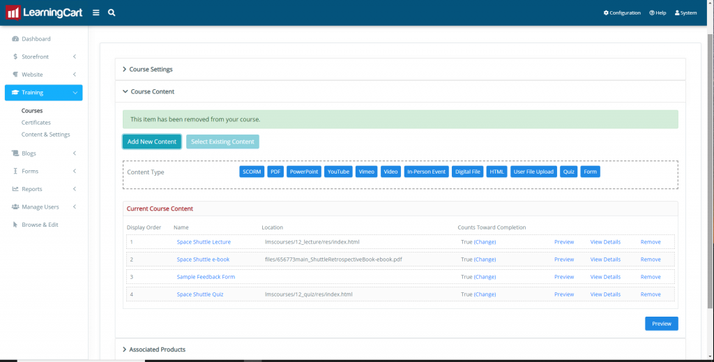 eLearning course builder